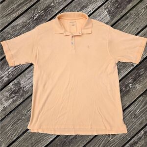 Lyle & Scott 100% Cotton Men's Peach Polo Shirt Size Large
